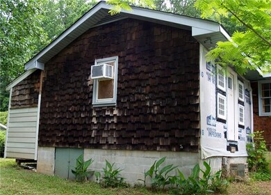 Rear wing of dwelling.