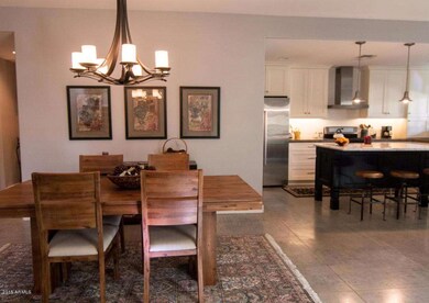 View from dining to kitchen dining