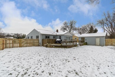 Newly fenced back yard