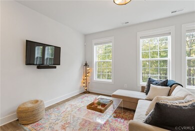 Bright and spacious open-concept living area on fi