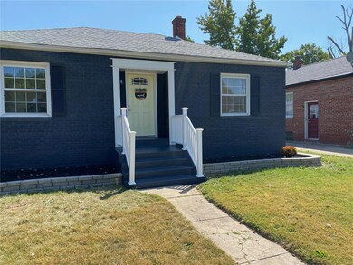 New front door and storm door.