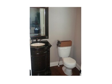 Half bath with vanity chest