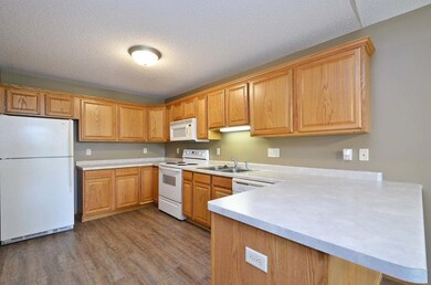There is tons of cabinet and counter-space in this