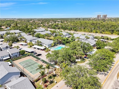 Aerial perspective of suburban area