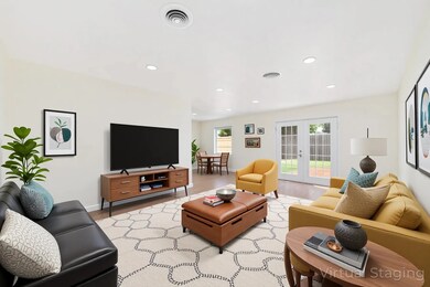 Featuring comfortable seating space, modern accent