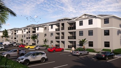 View of building exterior with uncovered parking