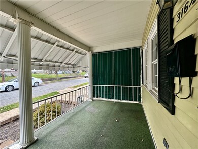 The front awning and two side awning provide protection from the weather.