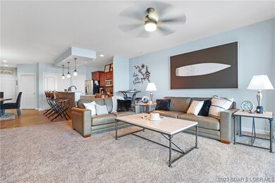 large open floor plan with view into the dining an