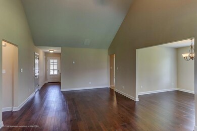 Great room into dining room