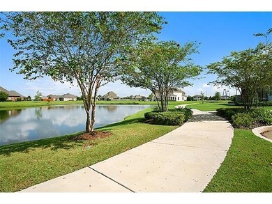 Walking path along the lake