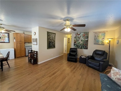 Wood-look laminate throughout