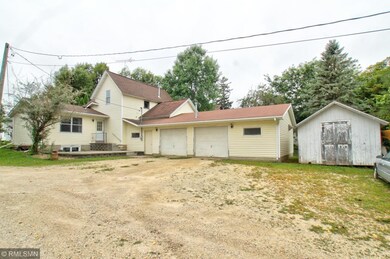 This over-sized two car garage is insulated and he