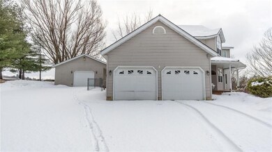 Attached two car garage and detached 30x24 garage