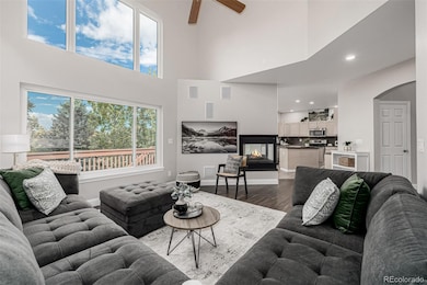 Vaulted ceilings and large windows for natural light