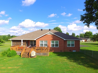 Back view of the home