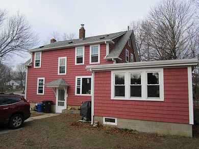 Exterior Back. Exterior of main house is cedar imp