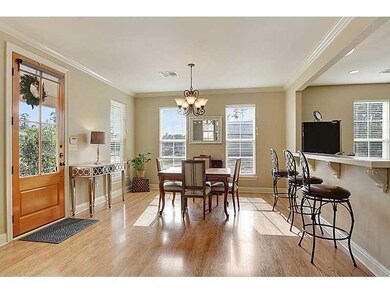 Dining Room. Dining Room: Bright dining room is ne