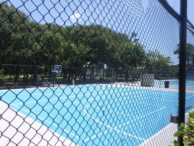 View of tennis court