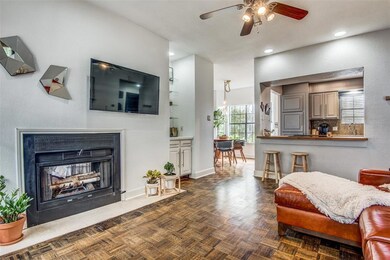 Open floor plan allows the light to infuse the con