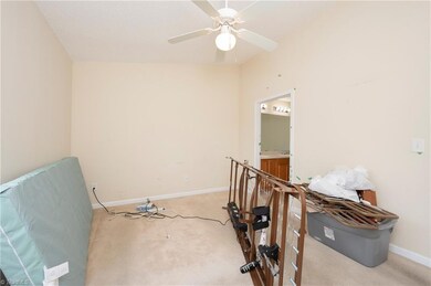 Primary bedroom with his and hers closets