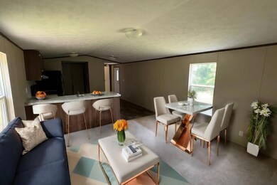 living room staged