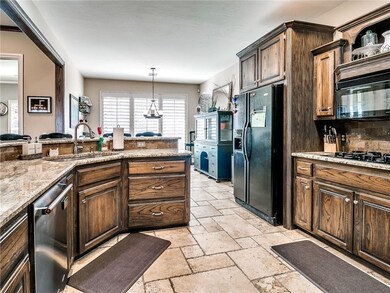 Kitchen:  Tons of counters and cabinets, double ov