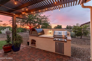 Pizza Oven & BBQ  at Sunset!