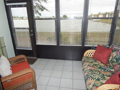 Enclosed Florida room.