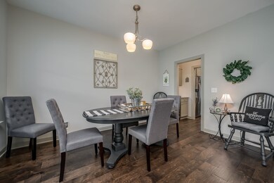 Leading into a butler's pantry and den.