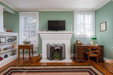 Living room fireplace