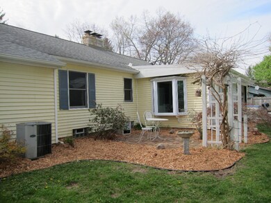 Butterfly garden side view and bay windo