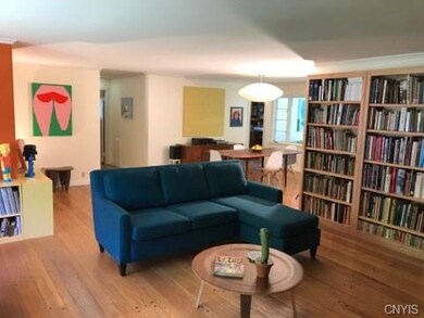 Living room, looking towards the dining area. Note