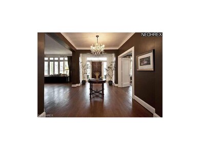 Main center entry hall with a view from front door