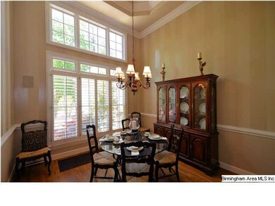 Gorgeous ceiling in this light-filled dining room.