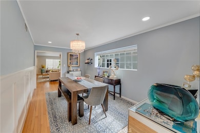 Additional view of dining room toward front of the home