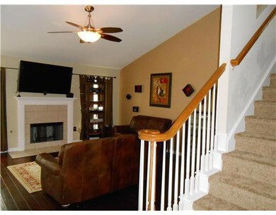 Living Room. Entryway view of great room.....