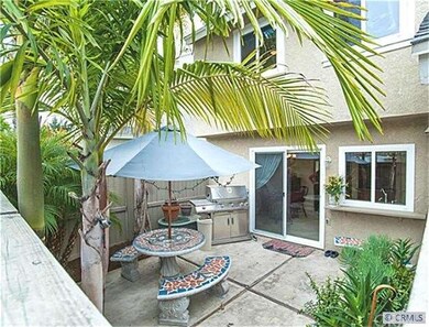 Private backyard patio