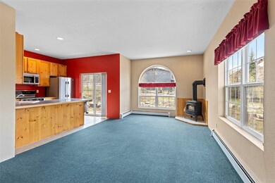 Kitchen with appliances with stainless steel finis