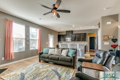 A great entertainment space. The kitchen is open t