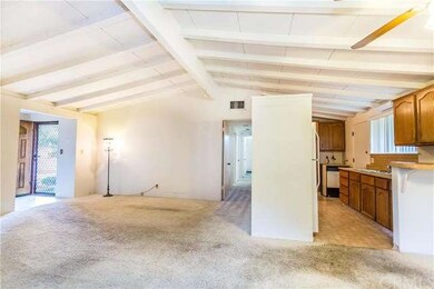 Living Room with Beamed Ceilings