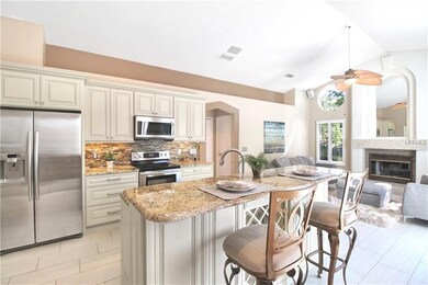 Gorgeous kitchen with stainless steel appliances, 