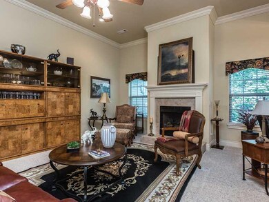 Living Room. Charming living room with fireplace