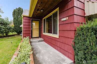 Covered front entry.