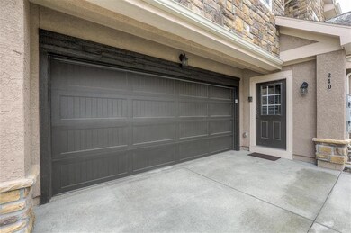 Private Entry and 2 car garage.  The Entry/Doorbel