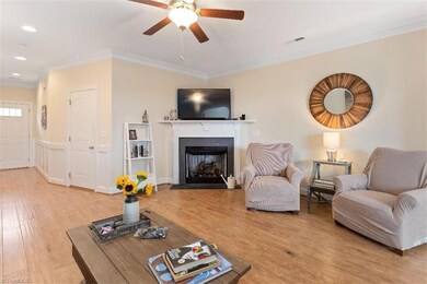 Living Room with Gas Log Fireplace!