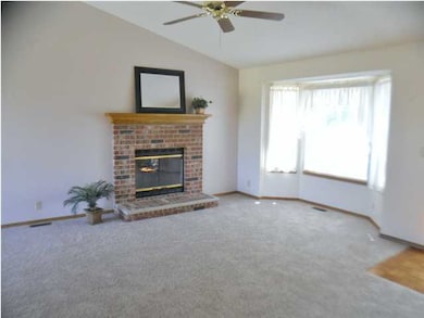 Bay window in living room