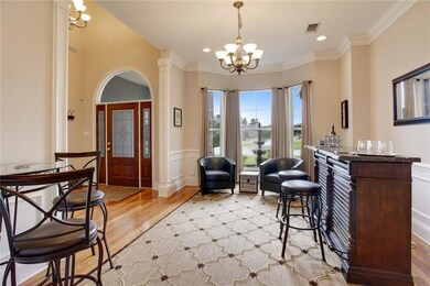 To the left of the foyer is the dining room curren