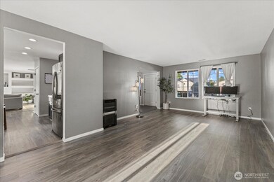 This large great room can serve as a home office, an additional living room, or whatever your heart desires!