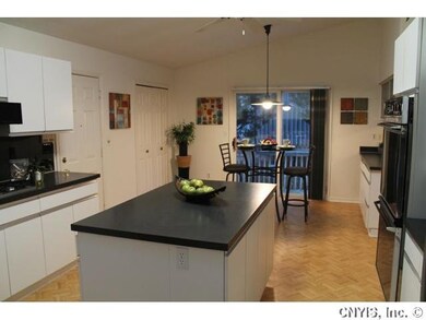Kitchen. View of Island and breakfast nook.