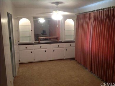 Dining room with built china cabinet